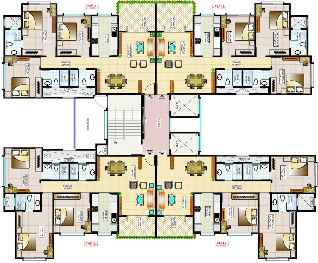 Floor Plan of Sabari Palm View in Chembur East, Mumbai - Image 344544