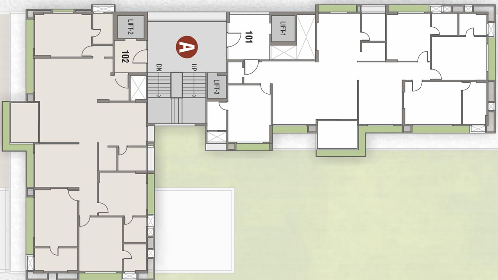 Floor Plan of Serenity Casa in Science City, Ahmedabad - Image 267235