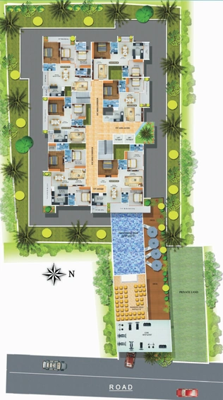 Master Plan of Durga Ridge Court in Yelahanka, Bangalore - Image 225747