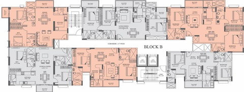 Floor Plan of HM Crescendo in JP Nagar, Bangalore - Image 127083