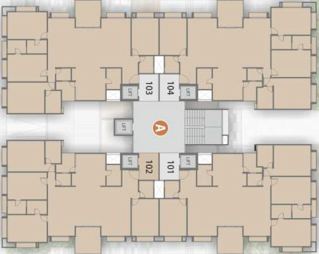 Floor Plan of Serenity Lavish in Sola, Ahmedabad - Image 267255