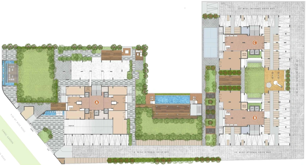 Master Plan of Serenity Lavish in Sola, Ahmedabad - Image 267254