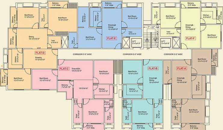 Floor Plan of Kinetic Asss City in Bariatu, Ranchi - Image 261137