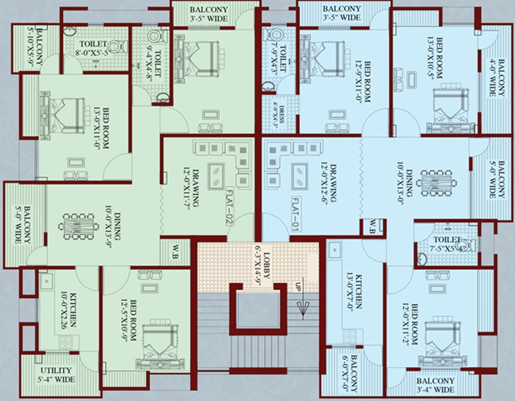 Floor Plan of M Tech Anand Arcade in Hatia, Ranchi - Image 259442