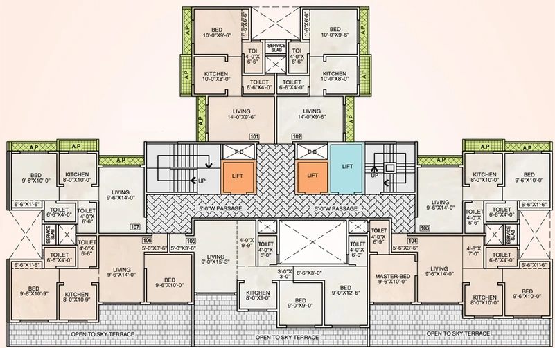 Floor Plan of Sai Shivansh Cloud Berry in Nalasopara West, Palghar - Image 123762
