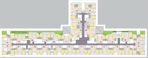 Floor Plan of Gera Astoria in Caranzalem, Goa - Image 234585