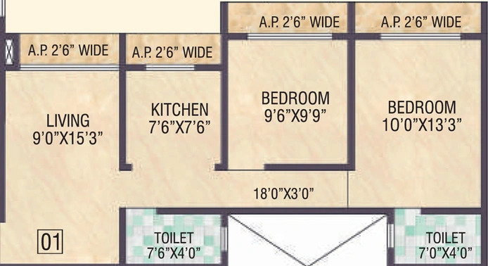 2 BHK Flat in Samaira Opulence in Vasai East, Palghar - Image 789575