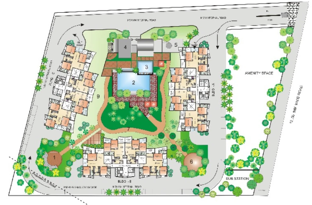 Master Plan of Kool Homes Arena in Balewadi, Pune - Image 349528