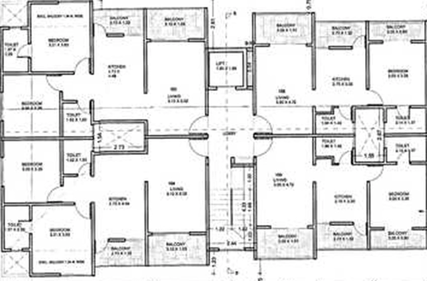 Floor Plan of Vednirmitee Tanish in Undri, Pune - Image 345977
