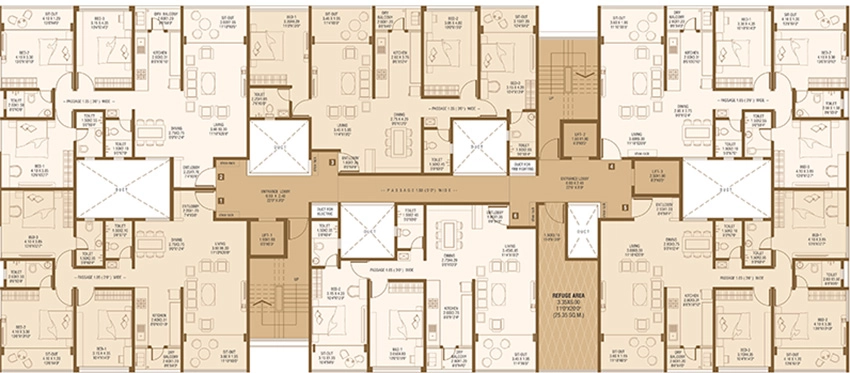 Floor Plan of Suyog Srivatsa in Bibwewadi, Pune - Image 349144