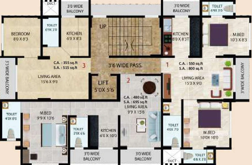 Floor Plan of Sai Samruddhi in Dombivli, Thane - Image 168646
