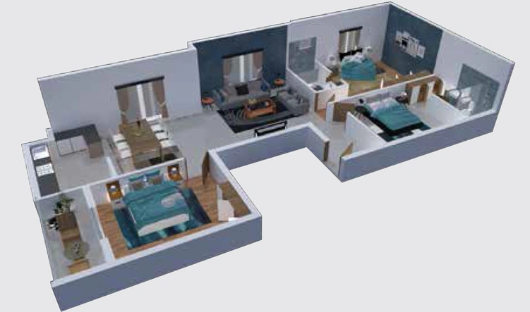 3 BHK Flat in Traventure Athena in Besant Nagar, Chennai - Image 841207