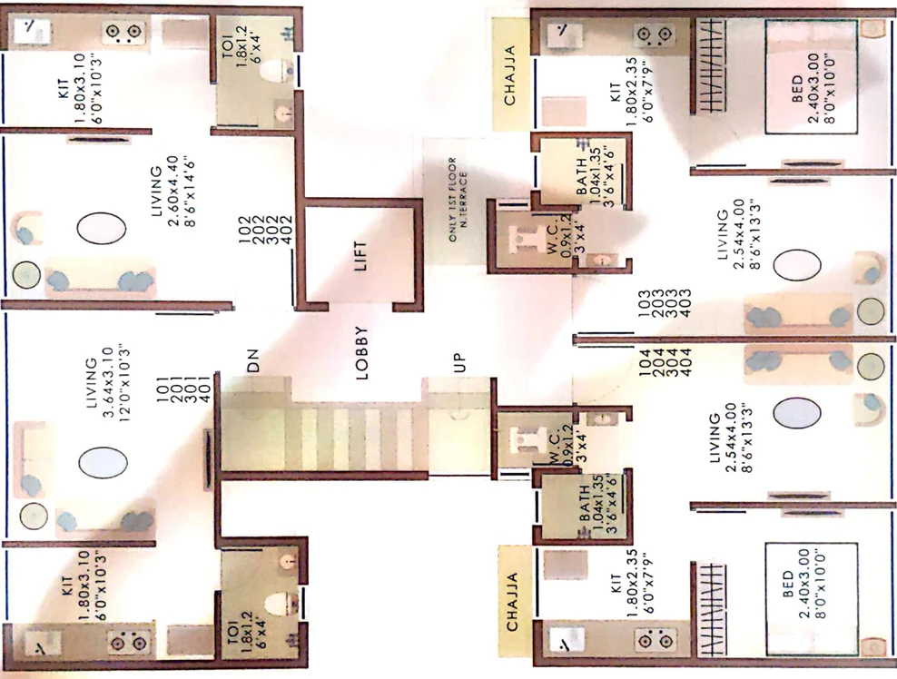 Floor Plan of Sun Stone in Panvel, Navi Mumbai - Image 125173