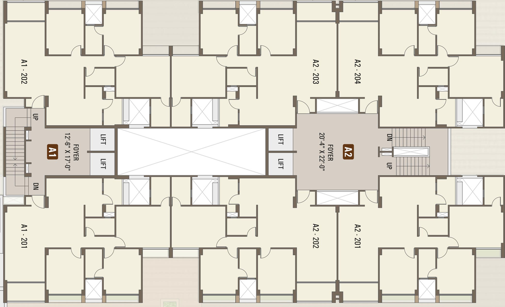 Floor Plan of Shakti Edifice in Shilaj, Ahmedabad - Image 267330