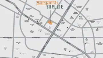 Location of Sun Suryansh Skyline - Image 268655