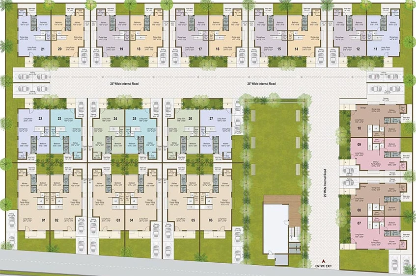 Master Plan of Sun Suryansh Villa in Nava Naroda, Ahmedabad - Image 268684