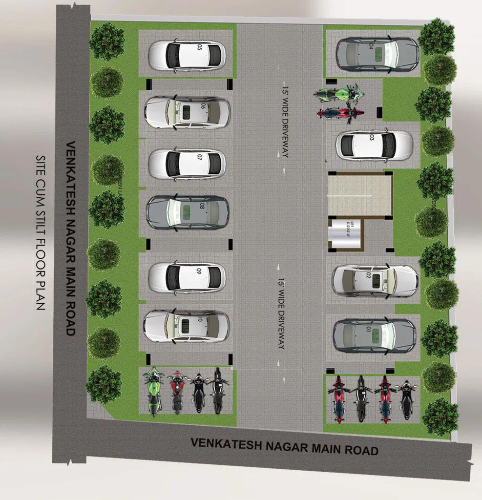 Master Plan of Meera Cresent in Virugambakkam, Chennai - Image 345814