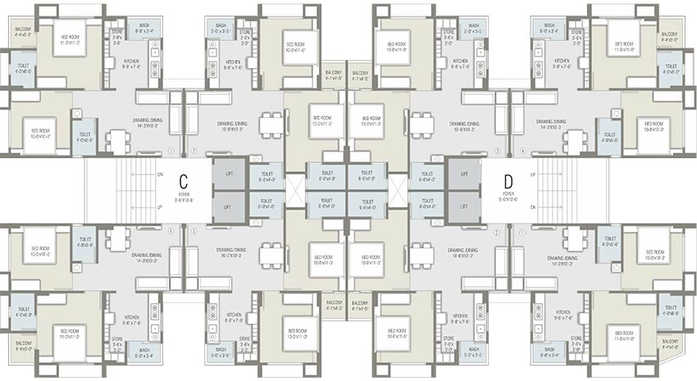 Floor Plan of Sun Suryansh Solitaire in Shilaj, Ahmedabad - Image 269315