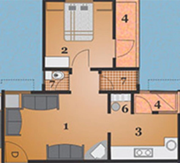 1 BHK Flat in Sun Suryoday 1 in Ghatlodiya, Ahmedabad - Image 846422