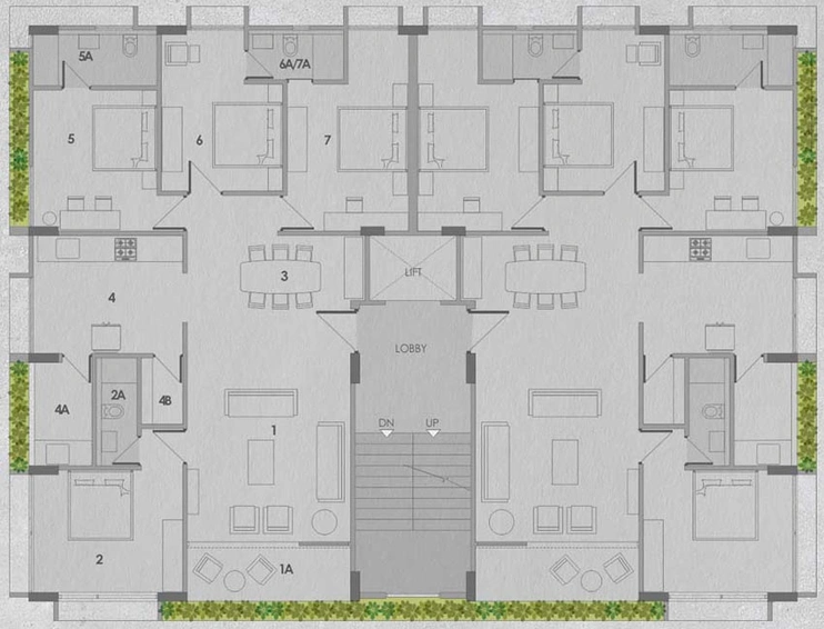 Floor Plan of Studioestates Vrundavan Annexe in Akota, Vadodara - Image 123813