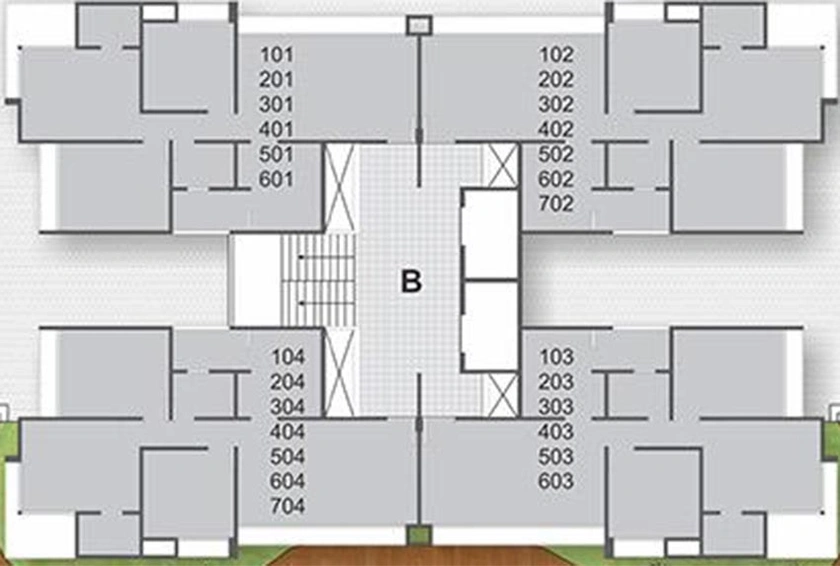Floor Plan of Parmeshwar 6 in Chandkheda, Ahmedabad - Image 265859