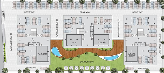 Master Plan of Parmeshwar 6 in Chandkheda, Ahmedabad - Image 265858