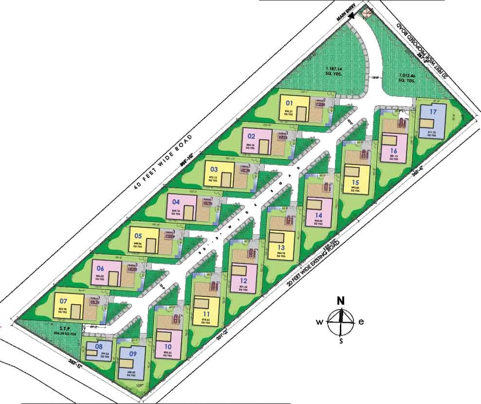Master Plan of NK Leasing Signature Villas in Kokapet, Hyderabad - Image 314626
