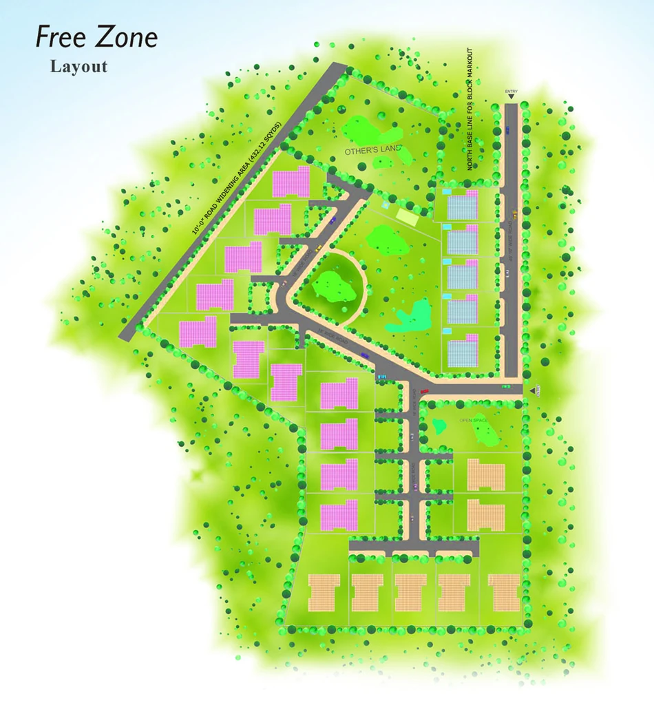 Master Plan of N K Leasing Free Zone in Gandipet, Hyderabad - Image 315670