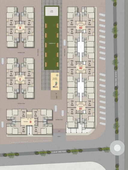 Master Plan of Janki Hari Darshan Palace in Makarpura, Vadodara - Image 128814