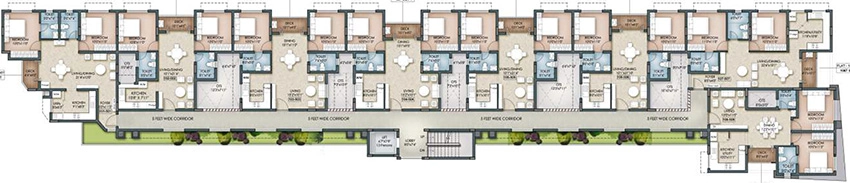 Floor Plan of VNR Belmont in Maduravoyal, Chennai - Image 338239