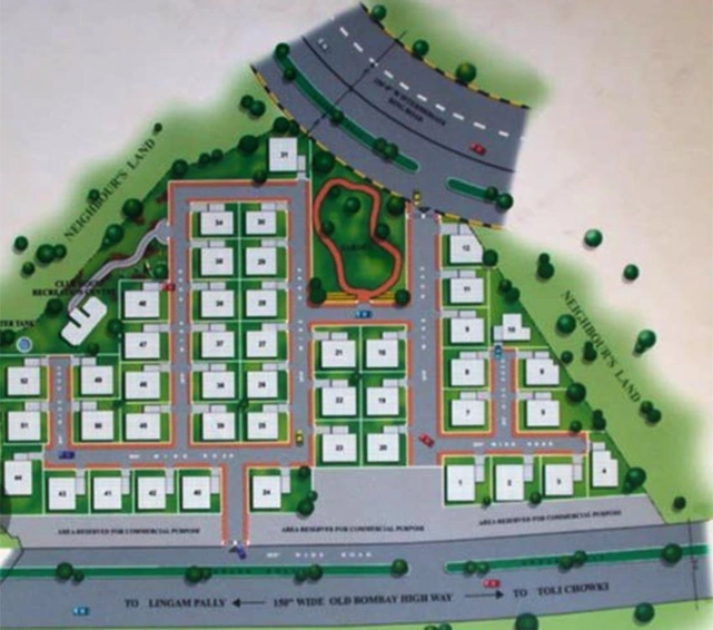 Master Plan of NK Quiet Lands in Gachibowli, Hyderabad - Image 260763