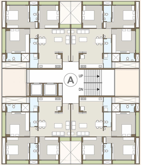 Floor Plan of Laxmi One O1 in Bhadaj, Ahmedabad - Image 264110