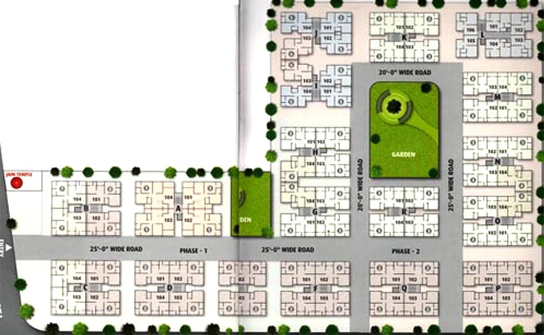 Master Plan of Laxmi Villa 2 in Nava Naroda, Ahmedabad - Image 273571