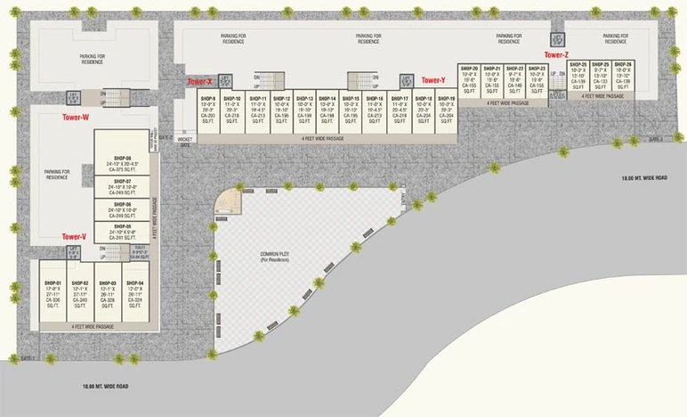 Master Plan of Nand Shyam Icon in Kalali, Vadodara - Image 128362