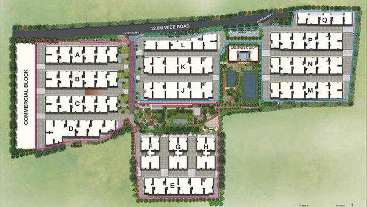 Master Plan of Nutech Central Park in Iyyappanthangal, Chennai - Image 285145