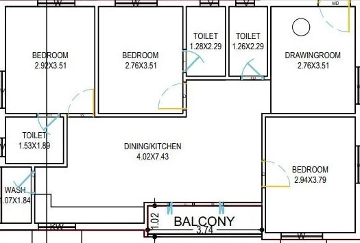 3 BHK Flat in Akshita Heights 1 in Alwal, Hyderabad - Image 866498