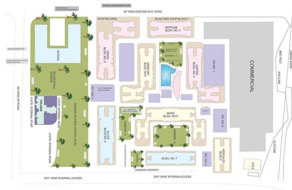 Master Plan of Sheth Polaris in Goregaon West, Mumbai - Image 336119
