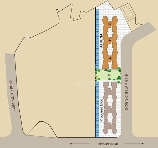 Master Plan of Sheth Athena in Thane West, Thane - Image 251836