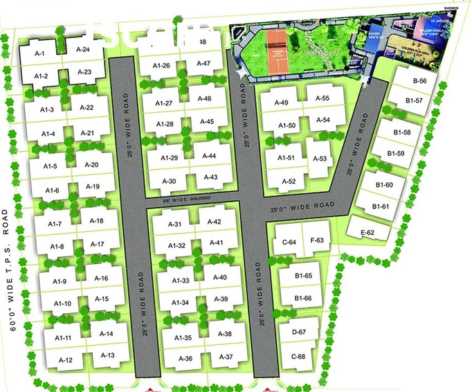 Master Plan of JP Iscon Villas in Hansol, Ahmedabad - Image 263841
