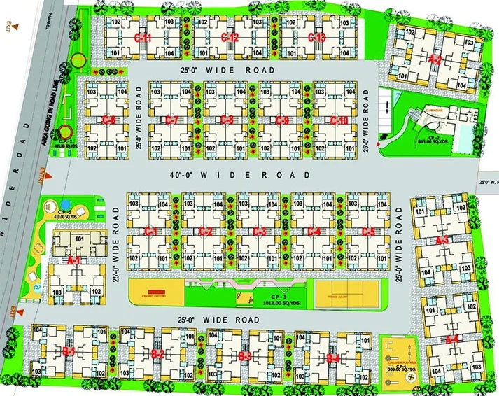 Master Plan of JP Iscon Flower in Bopal, Ahmedabad - Image 263791