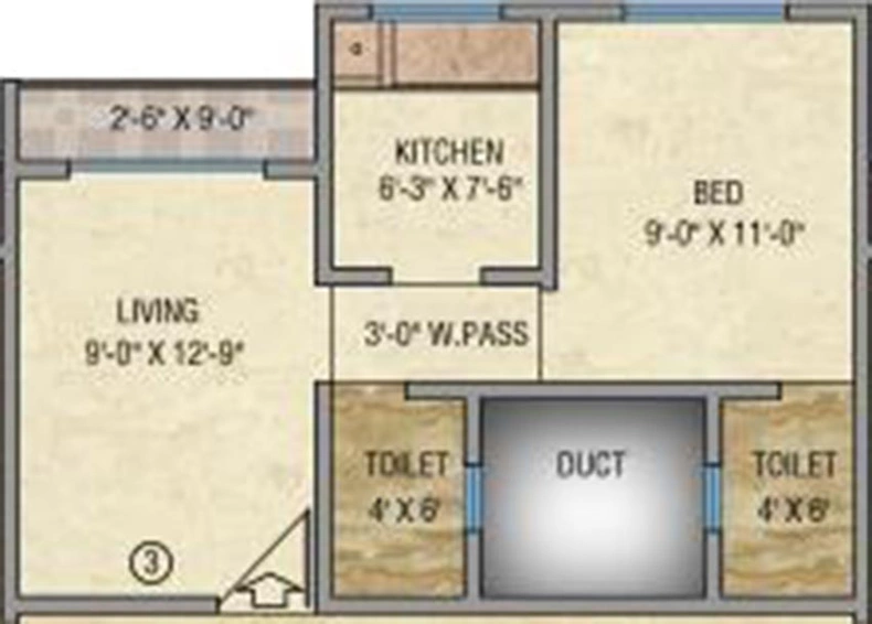 1 BHK Flat in Mayfair Vishwaraja in Titwala, Thane - Image 841033