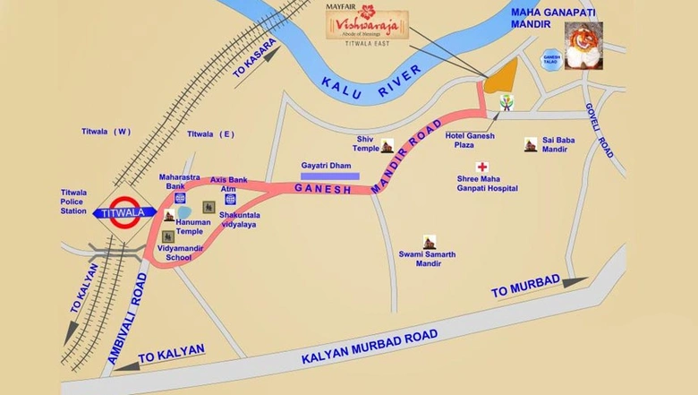 Location of Mayfair Vishwaraja in Titwala, Thane - Image 242947