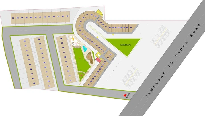 Master Plan of Yogi Residency in Padra Road, Vadodara - Image 128857