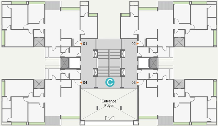Floor Plan of Gala Marvella in South Bopal, Ahmedabad - Image 263315