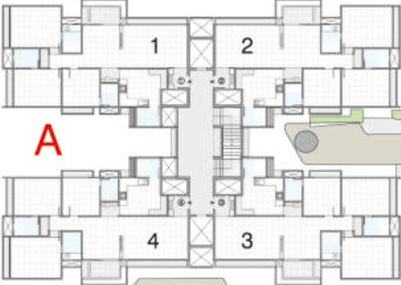 Floor Plan of Gala Aria in South Bopal, Ahmedabad - Image 263297