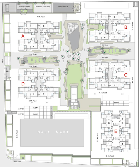 Master Plan of Gala Aria in South Bopal, Ahmedabad - Image 263296