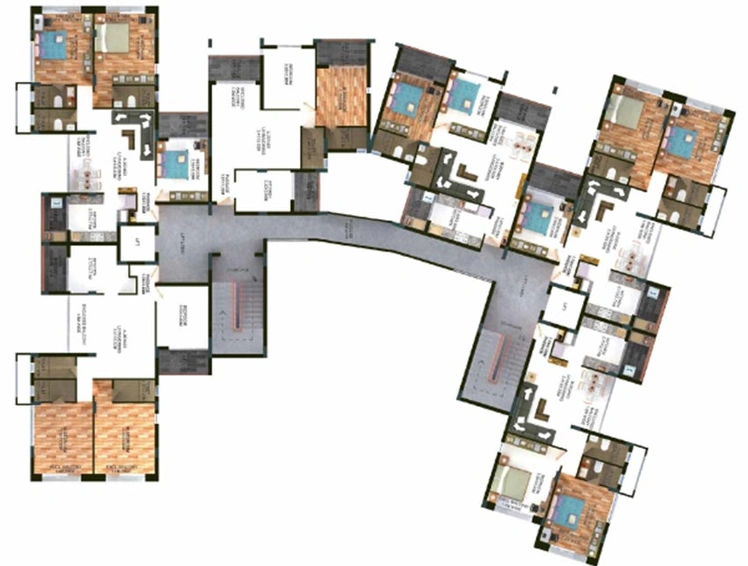 Floor Plan of Sumit Plumeria in Ponda, Goa - Image 240519