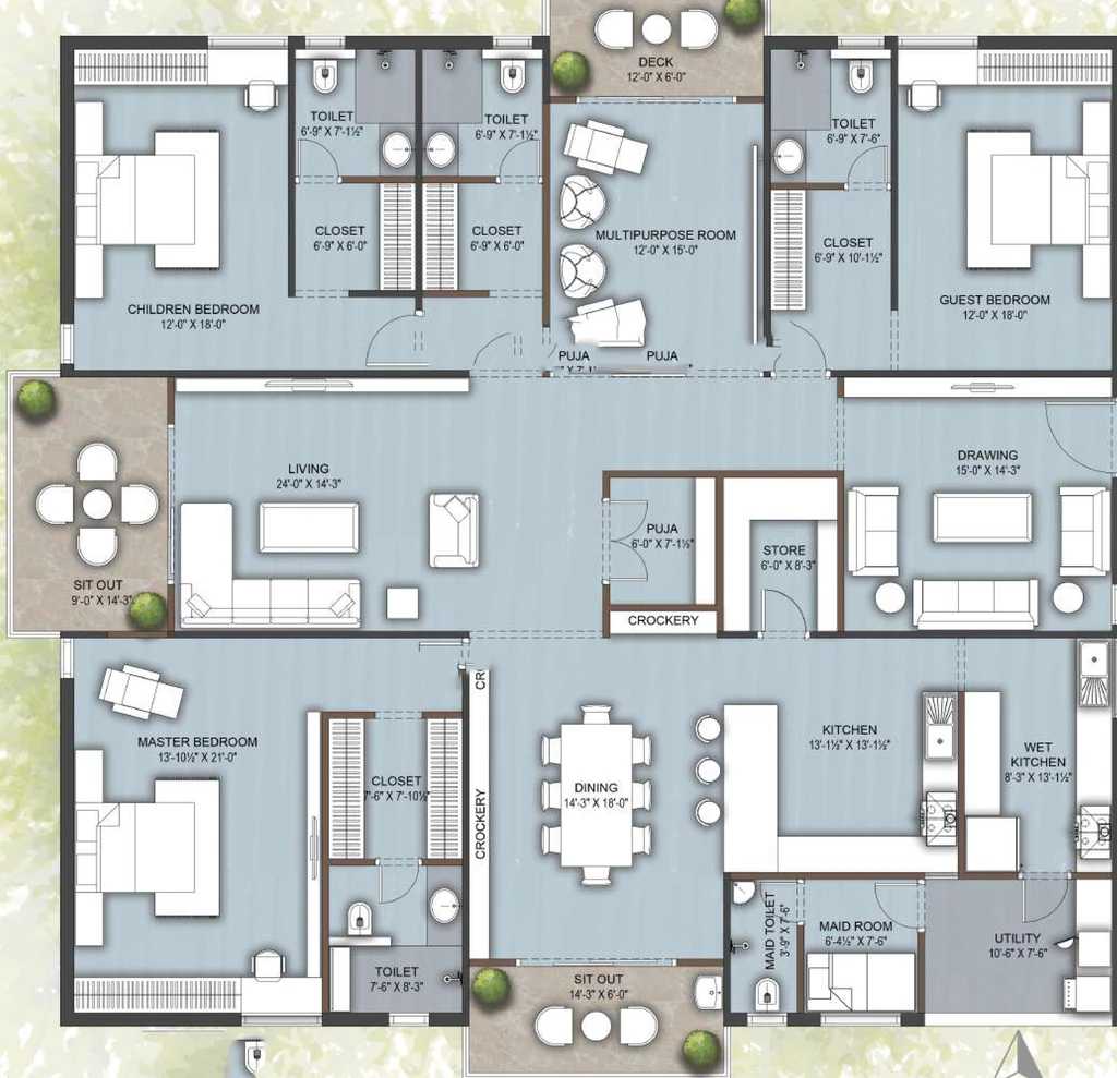 3 BHK Flat in Elegans Birds In Paradise in Kollur, Hyderabad - Image 866797