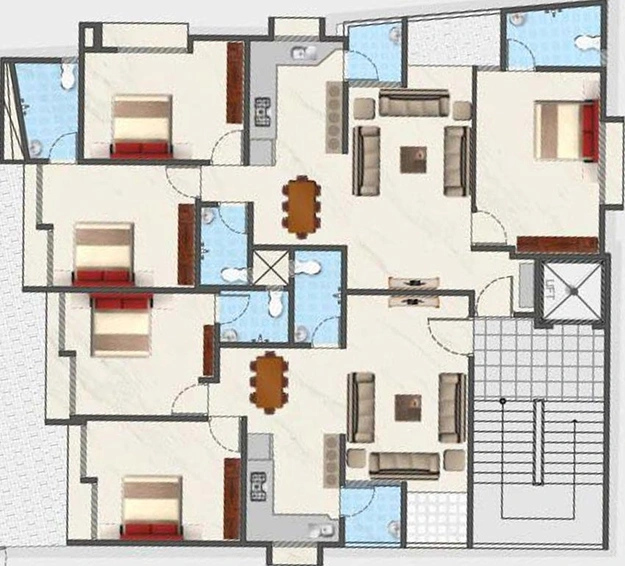 Floor Plan of Swara Sevakunj in Paldi, Ahmedabad - Image 269958