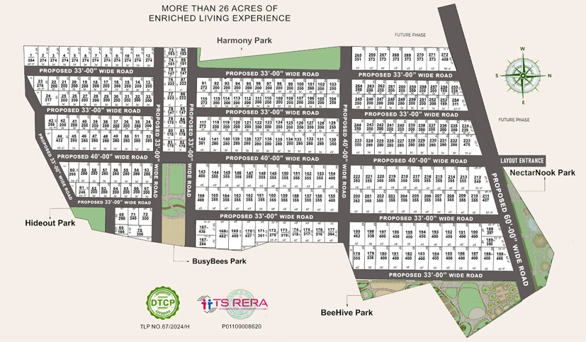 Master Plan of Avani Honeycomb in Sadashivpet, Hyderabad - Image 317336